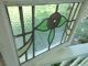 Rd250 Very Pretty Older Leaded Stained Glass English Rose Window From England 1900-1940 photo 4