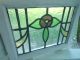 Rd250 Very Pretty Older Leaded Stained Glass English Rose Window From England 1900-1940 photo 6
