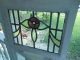 Rd250 Very Pretty Older Leaded Stained Glass English Rose Window From England 1900-1940 photo 8