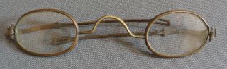 Antique Brass Eyeglasses Civil War Or Earlier photo