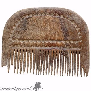 Intact,  Hand Made Carved Post Medieval Mammoth B0ne Comb photo