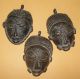 Africa Ashanti Baule Senufo Goldweight Pendant Bronze Lost Wax Mask African Face Jewelry photo 2