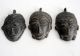 Africa Ashanti Baule Senufo Goldweight Pendant Bronze Lost Wax Mask African Face Jewelry photo 8