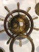 Chelsea Vintage Ship ' S Wheel Maritime Clock And Barometer 1955 - 1960 - Needs Parts Clocks photo 4