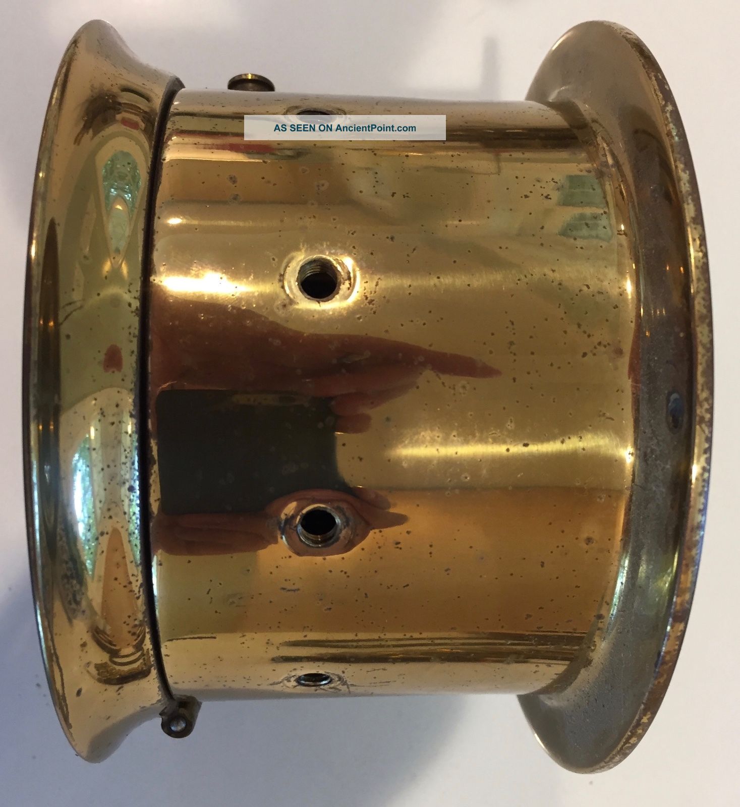 Chelsea Vintage Ship ' S Wheel Maritime Clock And Barometer 1955 1960 Needs Parts