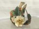 Vintage Cybis Bisque Porcelain Rose And Twig Flower Figurine Figurines photo 1