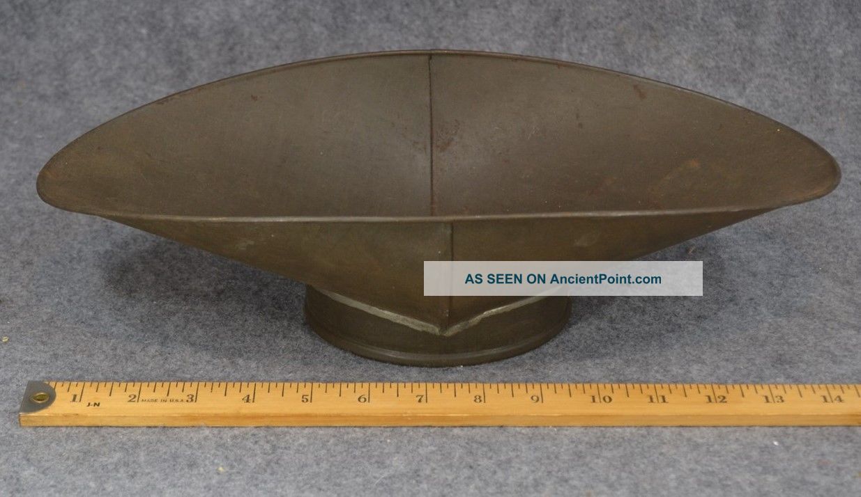 Scale Pan Tin Bucket Large Antique 1800 - 1900 Scales photo