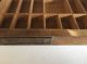 Vtg Printers Wooden Drawer Letterpress Type Case Wood Tray Hamilton 81 Sections Trays photo 4