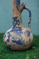 & Orig.  Antiquity Of A: Roman Glass Jug With A Blue Colouring (bc Years) Roman photo 1