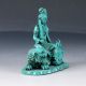 100 Natural Turquoise Hand Carved Bodhisattva Manjusri Statues Dy218 Figurines & Statues photo 3
