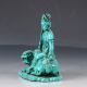 100 Natural Turquoise Hand Carved Bodhisattva Manjusri Statues Dy218 Figurines & Statues photo 5