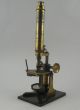 Antique 19c Brass Microscope & Bench Bullseye Condenser Magnifier & Slides Cased Other Antique Science Equip photo 9