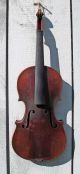 Old Antique Full Size Violin For Restoration,  1285 String photo 3
