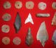 (23) Sahara Neo/mesolithic Points,  Beads & Plug,  Prehistoric African Artifacts Neolithic & Paleolithic photo 1