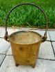 Smudge Pot Smelting Cauldron Kettle Fire Starter Pumice Wand Solid Brass Vintage Hearth Ware photo 5