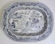 Antique 19thc Wp Staffordshire Stone China Blue Willow Platter Platters & Trays photo 4