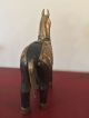 Vintage Carved Wood Horse Inlay Brass Horn Bone Figurine Sculpture Statue Carved Figures photo 3