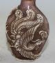Chinese Coloured Glaze Carving Dragon And Phoenix Snuff Bottles Snuff Bottles photo 5