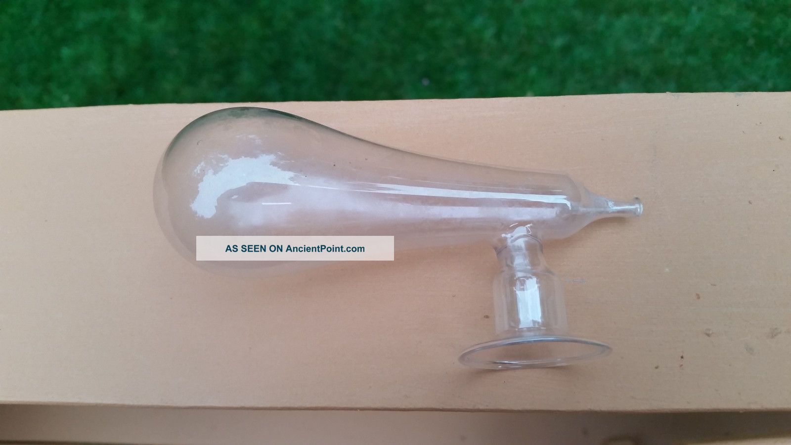 Antique Hand Blown Elongated Glass Breast Pump Infant Feeder Nurser 5 Other Medical Antiques photo