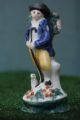 18thc Staffordshire Pearlware Male Figure With Crook & Seated Dog C1800s Figurines photo 9