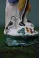 18thc Staffordshire Pearlware Male Figure With Crook & Seated Dog C1800s Figurines photo 4