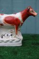 Mid 19thc Staffordshire Russet Red & White Cow Creamer & Milkmaid C1860s Creamers & Sugar Bowls photo 1