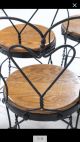 Vintage Wrought Iron Ice Cream Parlor Chair Sweetheart Heart Back See more vintage ice cream parlor chair photo 6