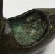 E648: Very Rare Japanese Old Smallish Copper Incense Burner Of Duck Statue Statues photo 8