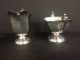 Arts And Crafts Hammered Silver Plate On Nickel Silver Cream And Sugar Creamers & Sugar Bowls photo 2