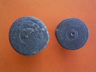 2 Medieval Copper Alloy One Piece Buttons - Uk Metal Detecting Finds photo