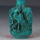 Vintage Chinese Turquoise Hand Carved Phoenix Snuff Bottle Byh25 Snuff Bottles photo 4
