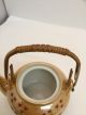 Gorgeous Vintage Japanese Lustre Teapot,  Bamboo Handle,  Piece Porcelain photo 10