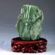 100 Natural Green Hetian Jade Handwork Carved Pine Tree & Old Man Statue Dy101 Figurines & Statues photo 5