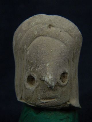 Ancient Teracotta Mother Goddess Head Indus Valley 2000 Bc Tr475 photo