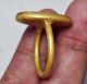 Wonderful Agate Pegasus Intaglio Stone Black Bronze Gold Gilding Ring 9.  5 Size Near Eastern photo 5