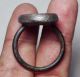 Wonderful Agate Intaglio King & Horse Stone Black Seal Bronze Ring 10.  5 Size Near Eastern photo 4