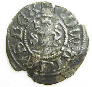 Medieval Silver Halfpenny Of King Edward Iii Minted London 1344 - 1351 A.  D. photo