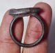Wonderful Lapiz Intaglio Horse Stone Seal Bronze Ring 9 Size Near Eastern photo 1