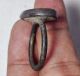 Wonderful Lapiz Intaglio Horse Stone Seal Bronze Ring 9 Size Near Eastern photo 5