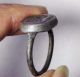 Wonderful Lapiz Intaglio Horse Stone Seal Bronze Ring 9 Size Near Eastern photo 6