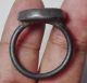 Wonderful Lapiz Intaglio Deer & Horse Stone Seal Bronze Ring 9.  5 Size Near Eastern photo 4