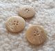 Three Antique Mother Of Pearl White Buttons Buttons photo 1