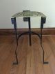 Vintage Wrought Iron And Brass Fireplace Fender Trivet Pot Kettle Warming Stand Trivets photo 2