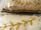 Antique French Pillows Silk Embroidery With Velvet Back Other Antique Home & Hearth photo 7