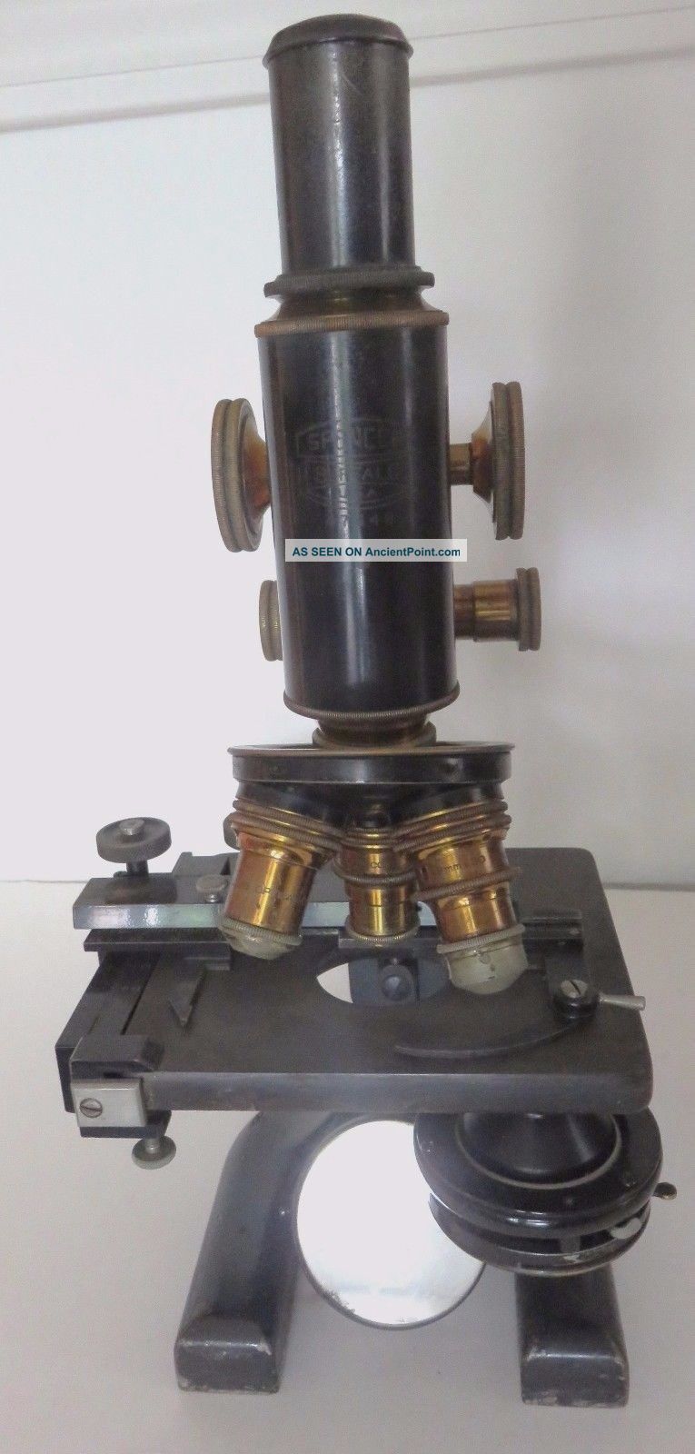 Vintage Antique Spencer Monocular Microscope W/ Wooden Case Circa 1900 Microscopes & Lab Equipment photo
