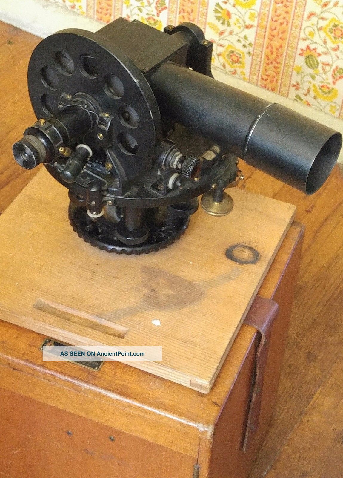 Rare Gurley Surveyor ' S/engineer ' S Instrument,  Wooden Box With Key,  Theodolite? Engineering photo