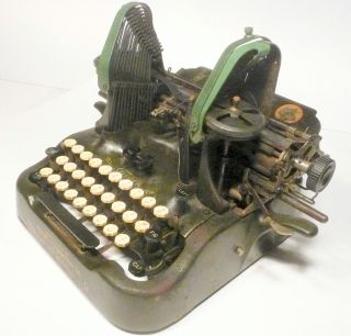 Vintage 1912 Oliver Standard Typewriter Visible Writer 9 - Mostly Order photo