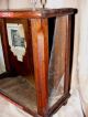 Victorian Oak & Glass Display Case Brighton Men ' S Silk Garters V.  W.  Mfg 1800s Display Cases photo 4