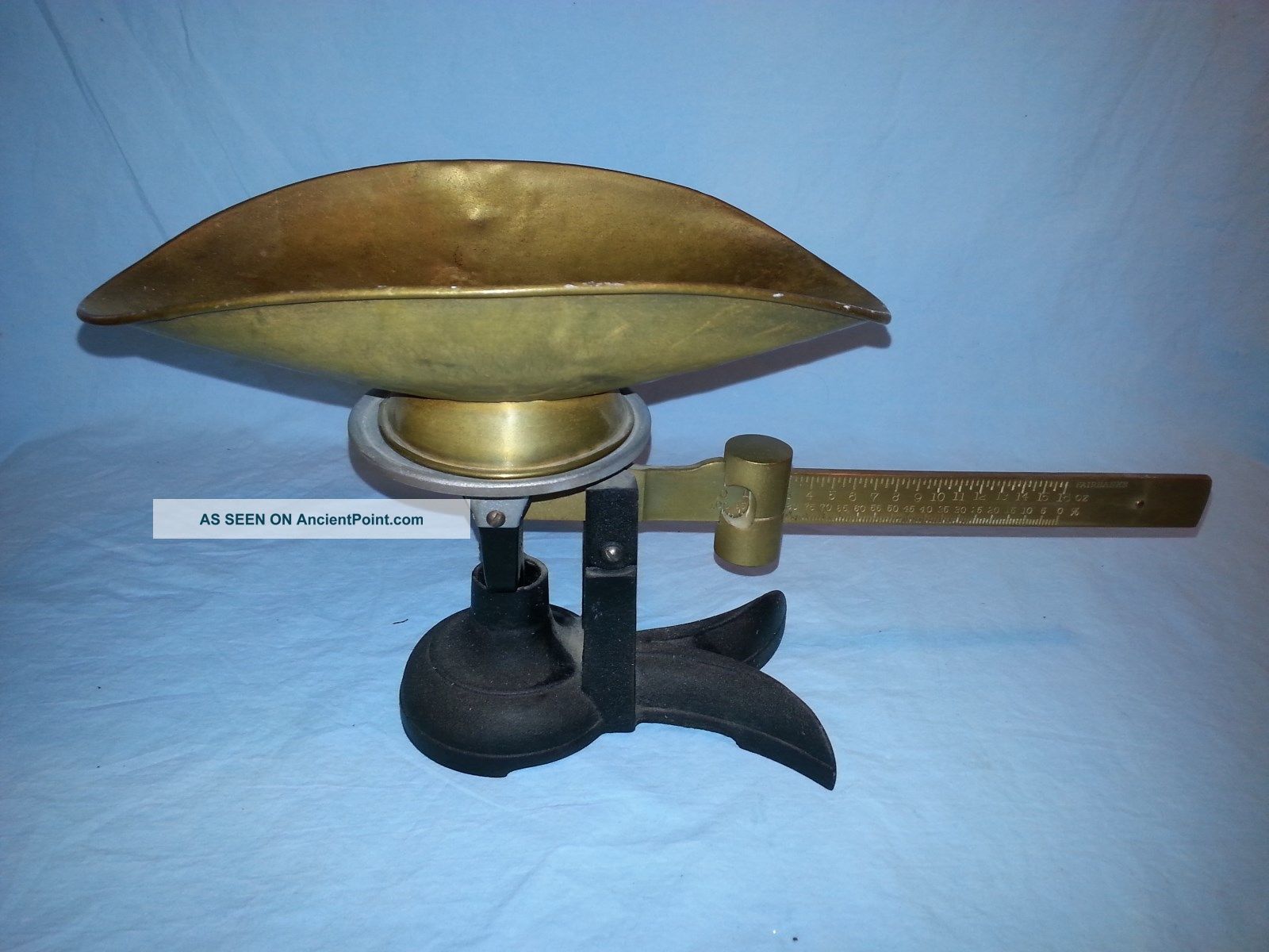 Fairbanks Crows Foot Balance Scale,  Cast Iron & Brass,  Vintage Scales photo