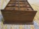 Vintage Wood Spice Apothecary Cabinet Wall Mount 8 Drawers Primitives photo 5